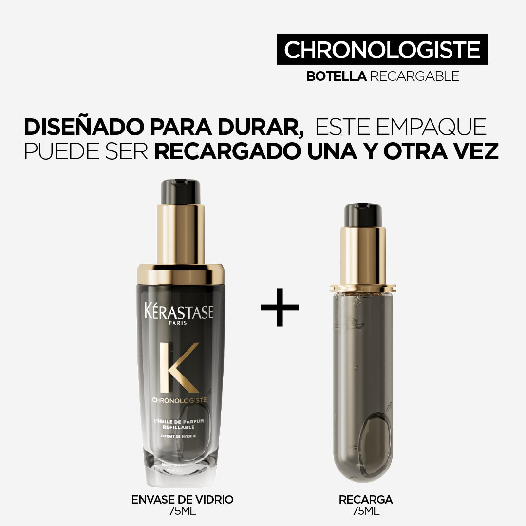 Aceite capilar recargable perfumado