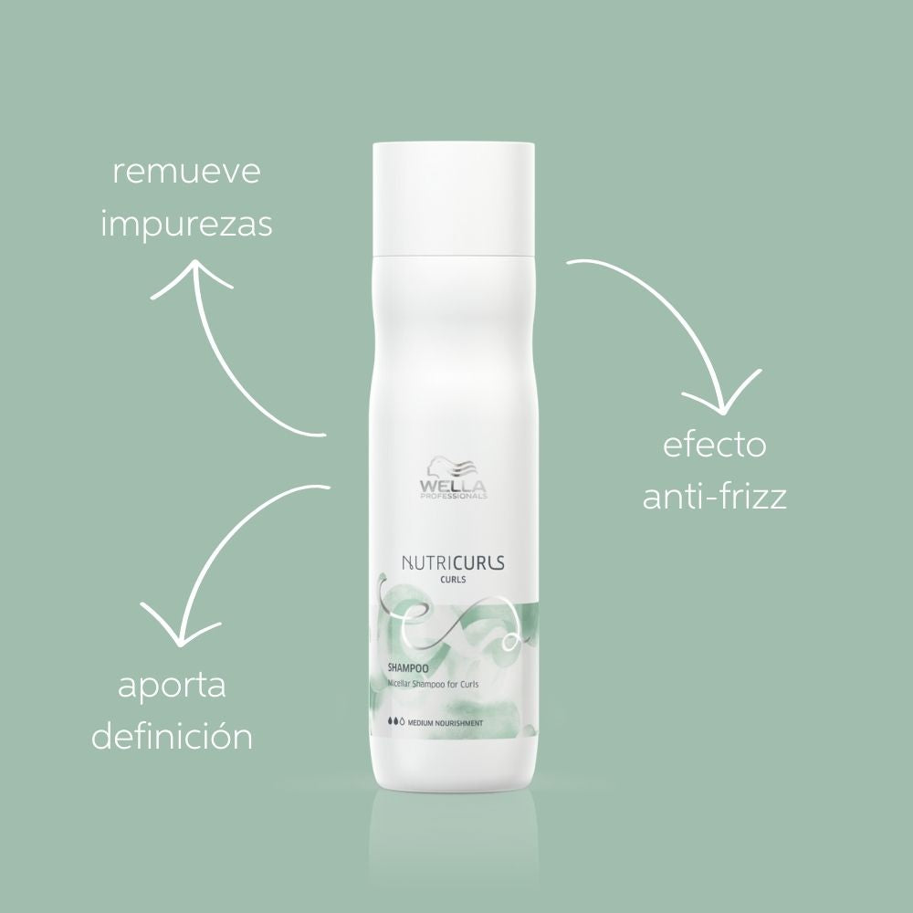 Shampoo Micelar Anti-Frizz para Cabello Rizado y Ondulado