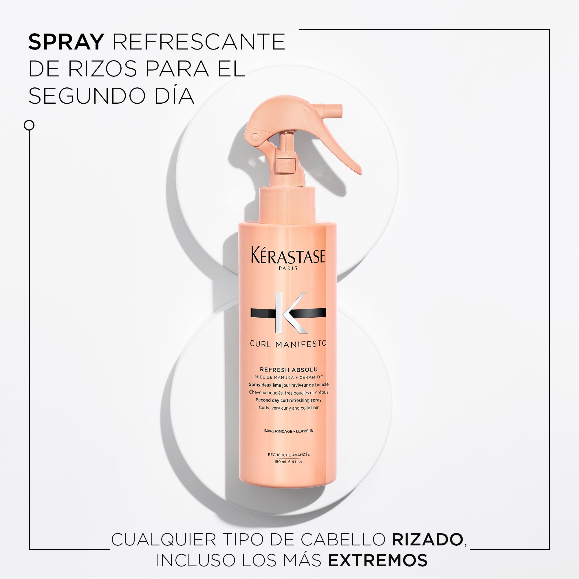 Spray para rizos
