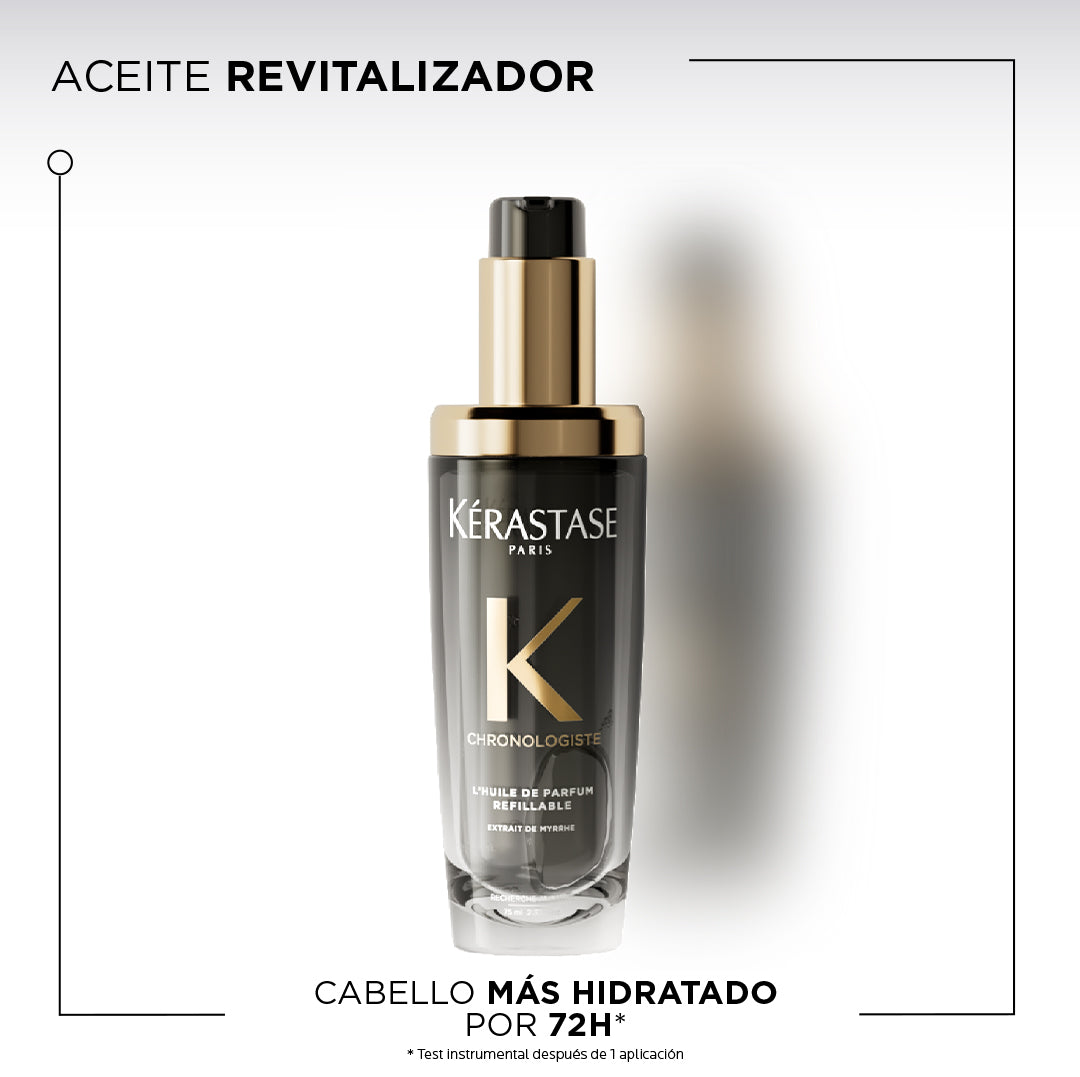 Aceite capilar recargable perfumado