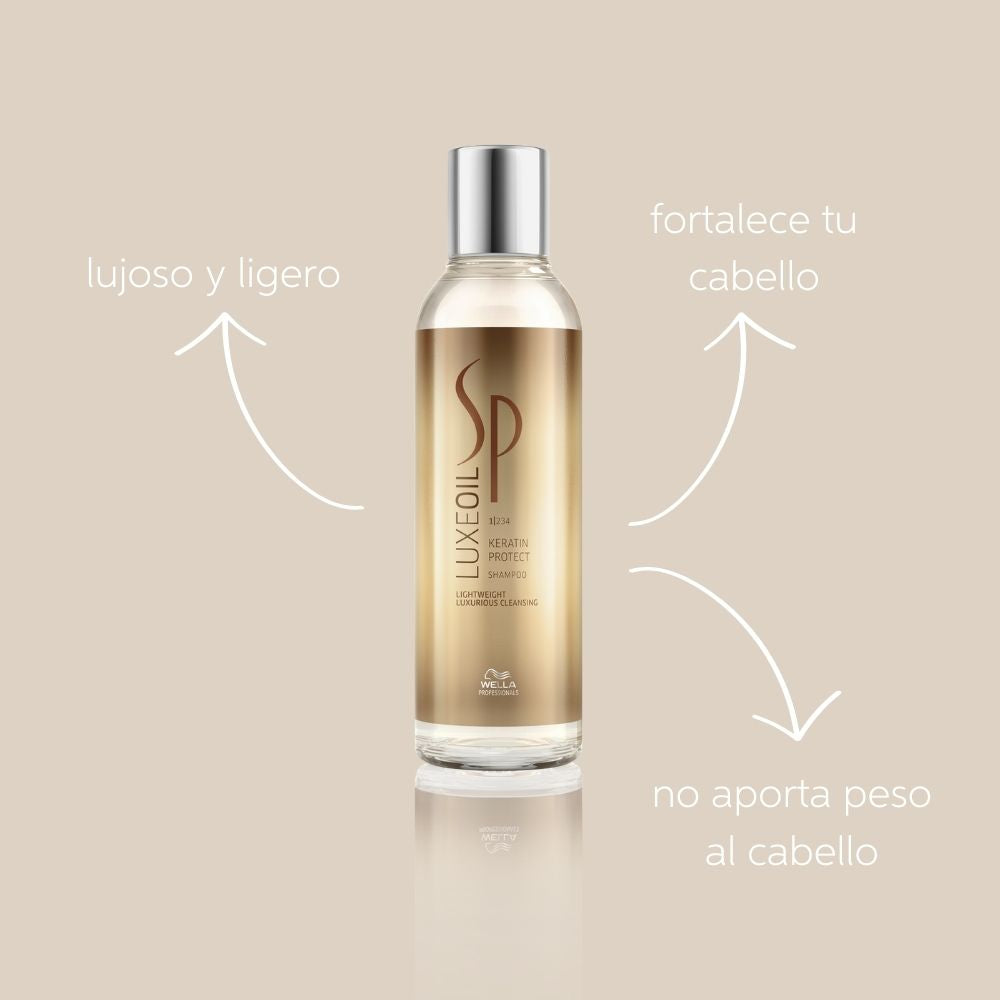 Shampoo Reconstructor con Queratina para Cabello Seco y Dañado