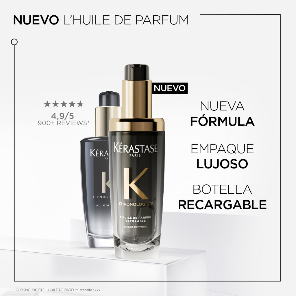 Aceite capilar recargable perfumado