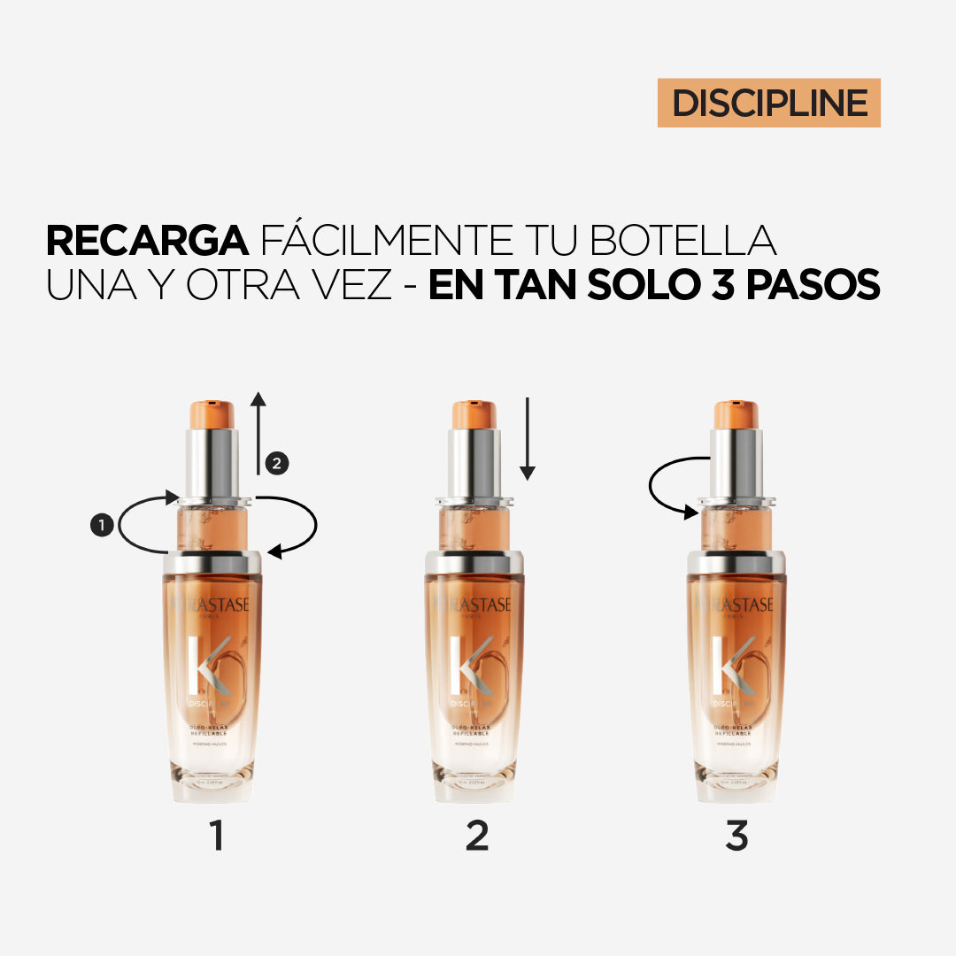 Aceite capilar recargable