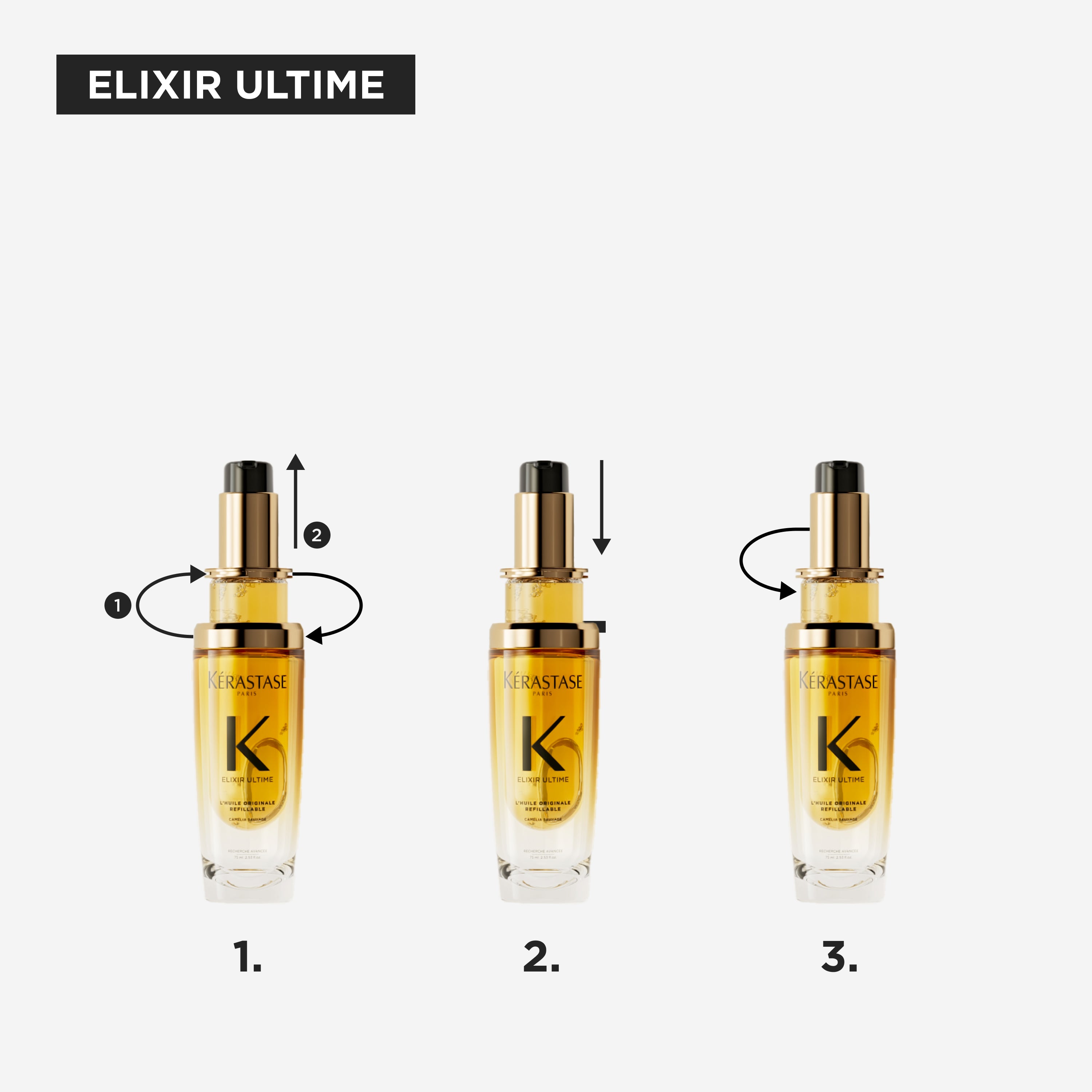 Aceite capilar recargable elixir
