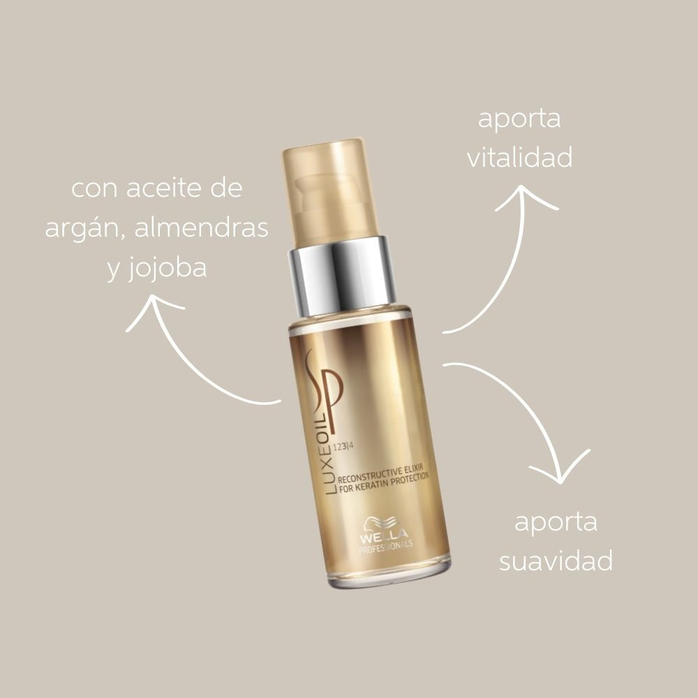Aceite Reconstructor de Brillo para Cabello Seco y Dañado