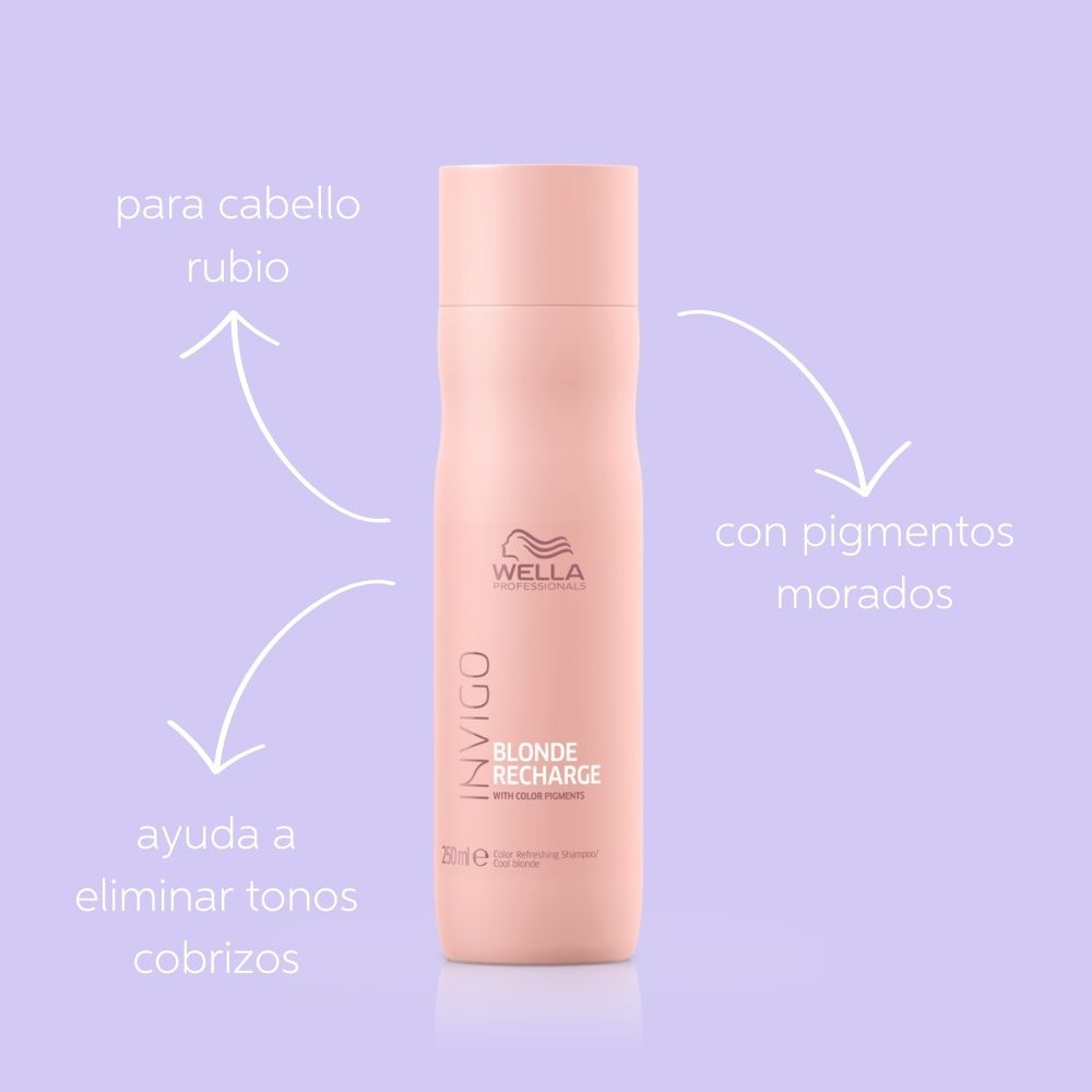 Shampoo Matizante Anti-Amarillo para Cabello Rubio y Canoso