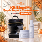 Kit BlondMe Purple Repair + Cosmetiquera