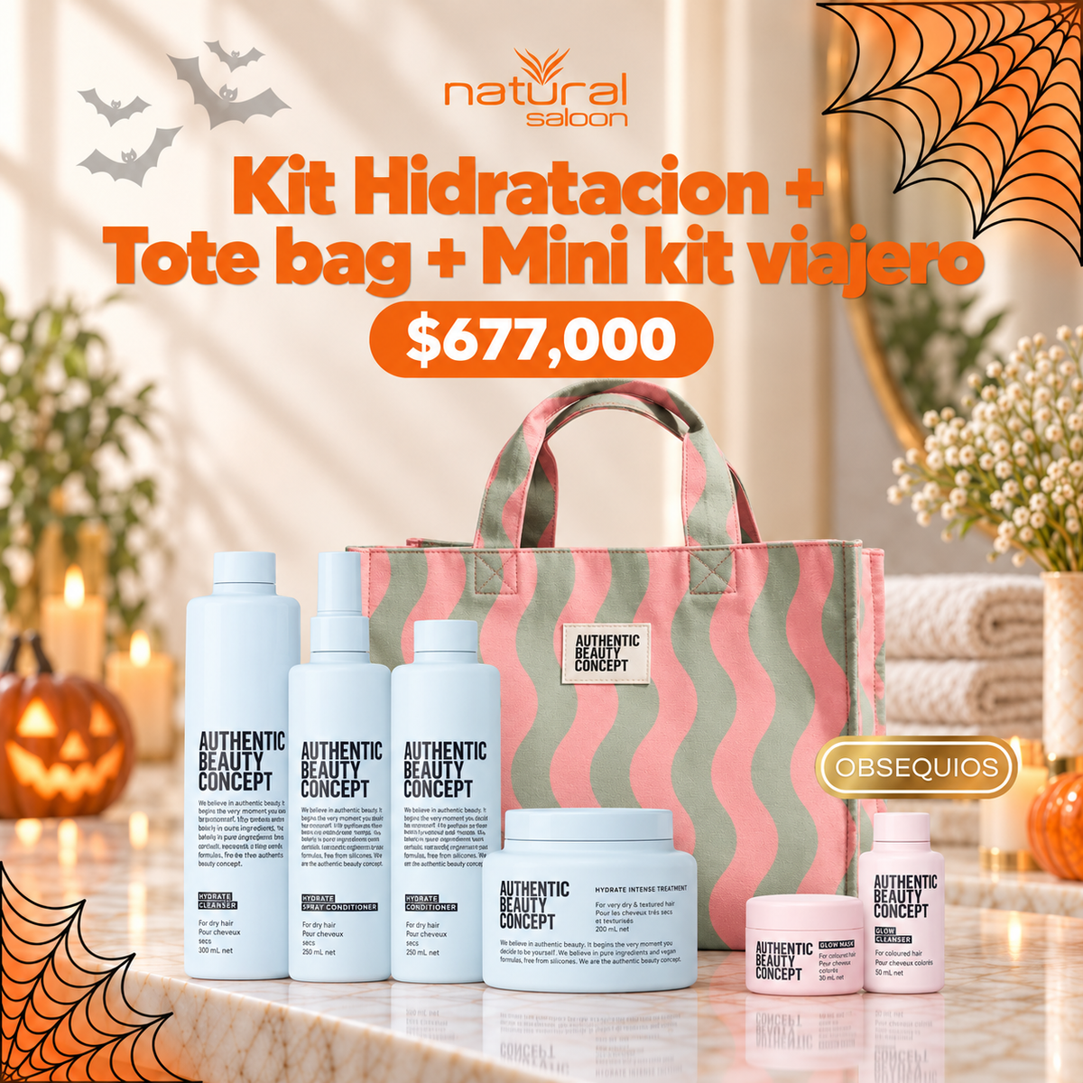 Kit Hidratacion + Tote bag + Mini kit viajero