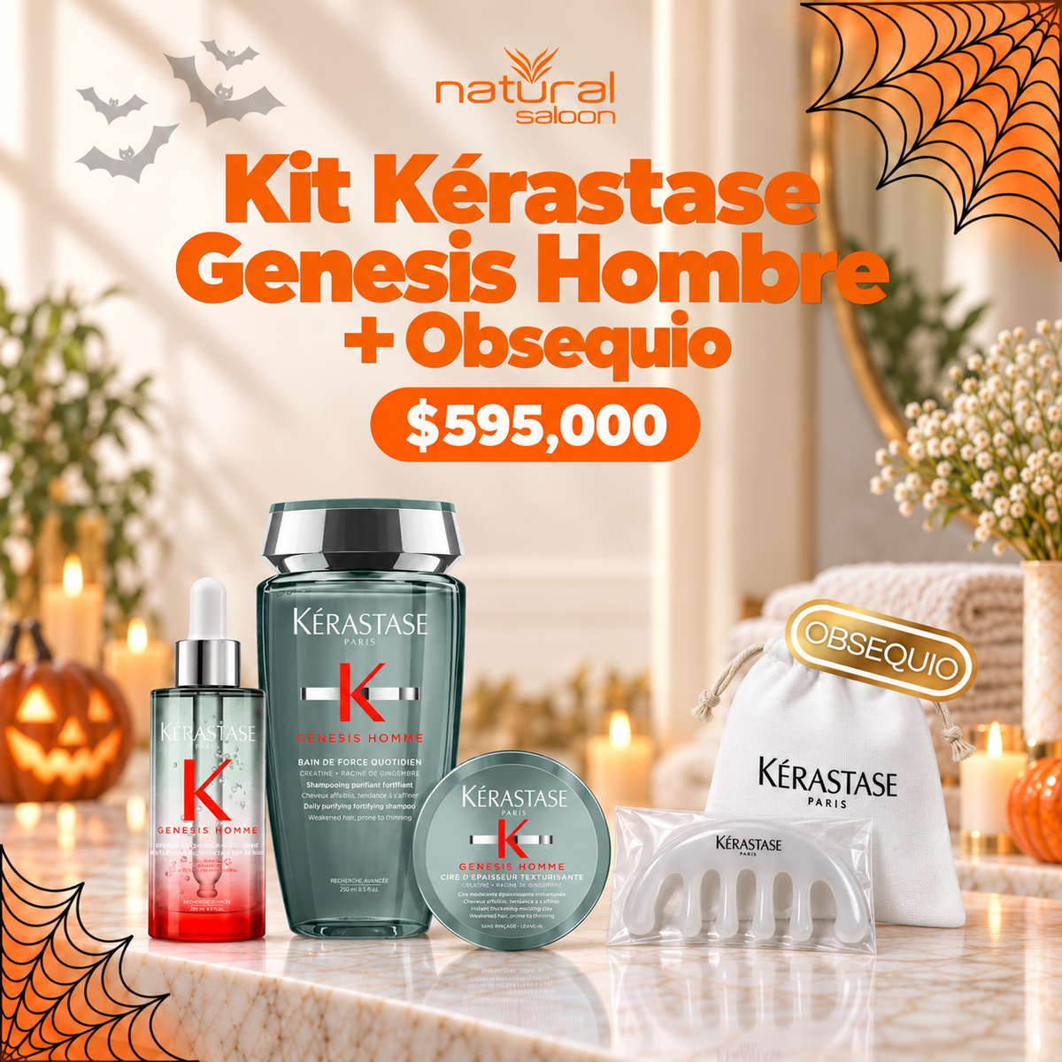 Kit Kérastase Genesis Hombre + Obsequio