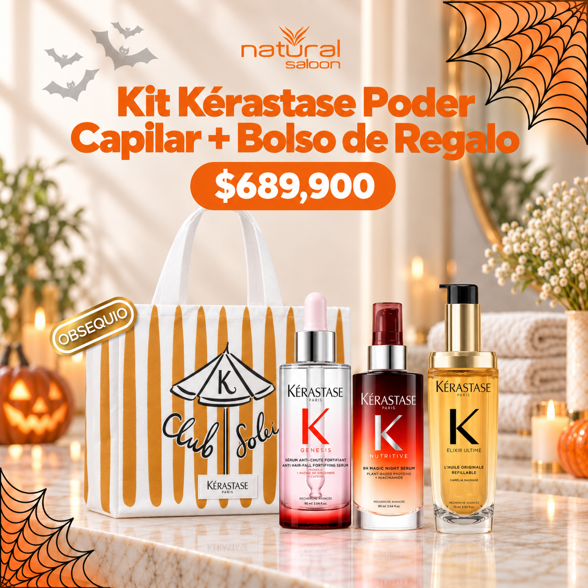Kit Kérastase Poder Capilar + Bolso de Regalo