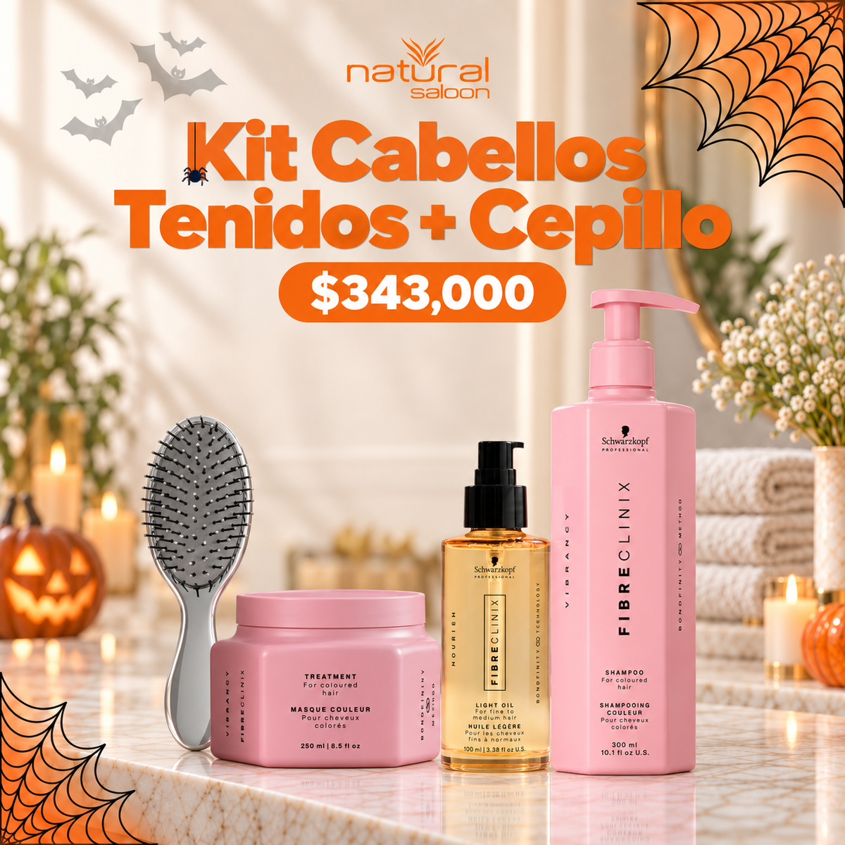 Kit Cabellos Teñidos + Cepillo