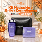 Kit Matización y Brillo + Cosmetiquera
