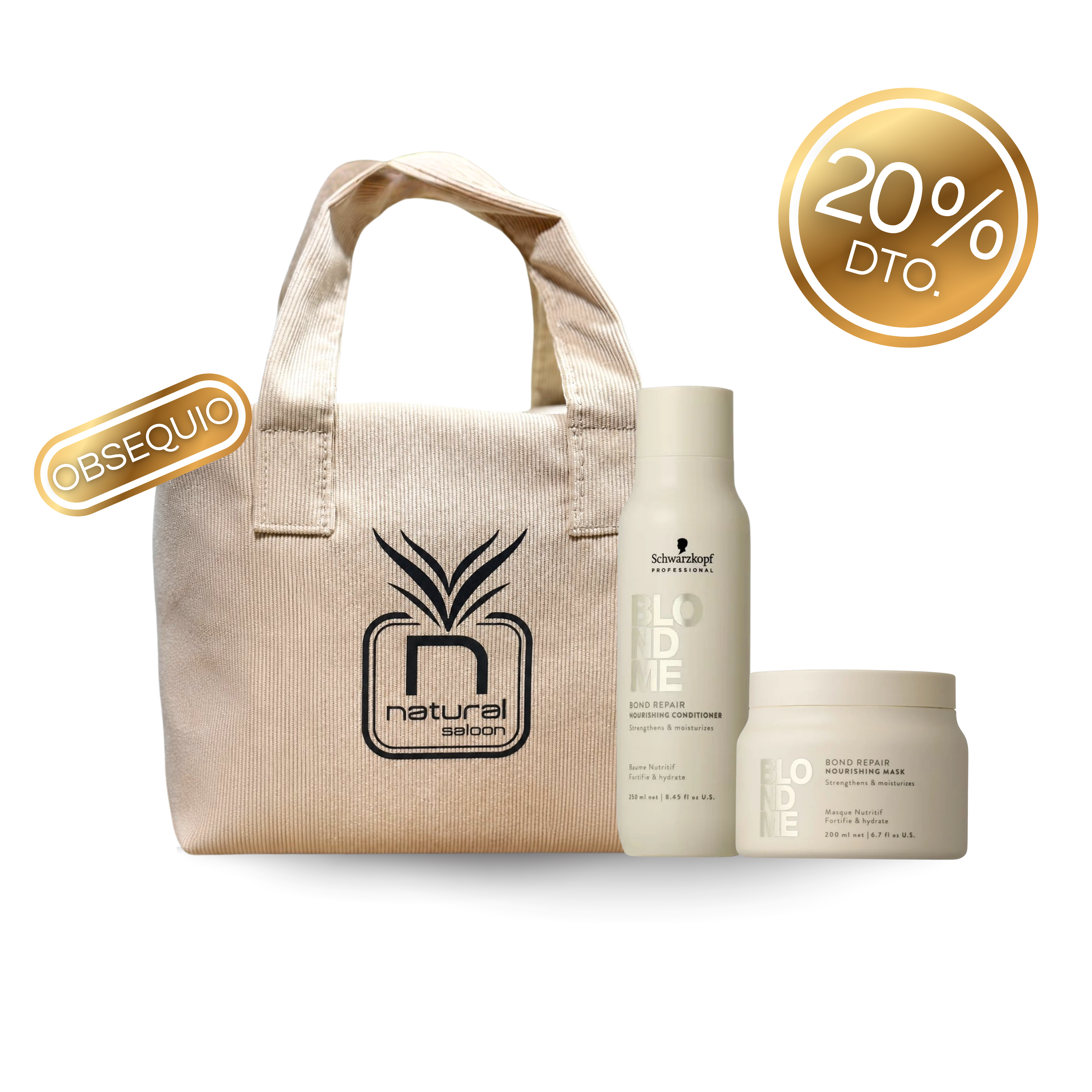 Combo BlondMe + Cosmetiquera