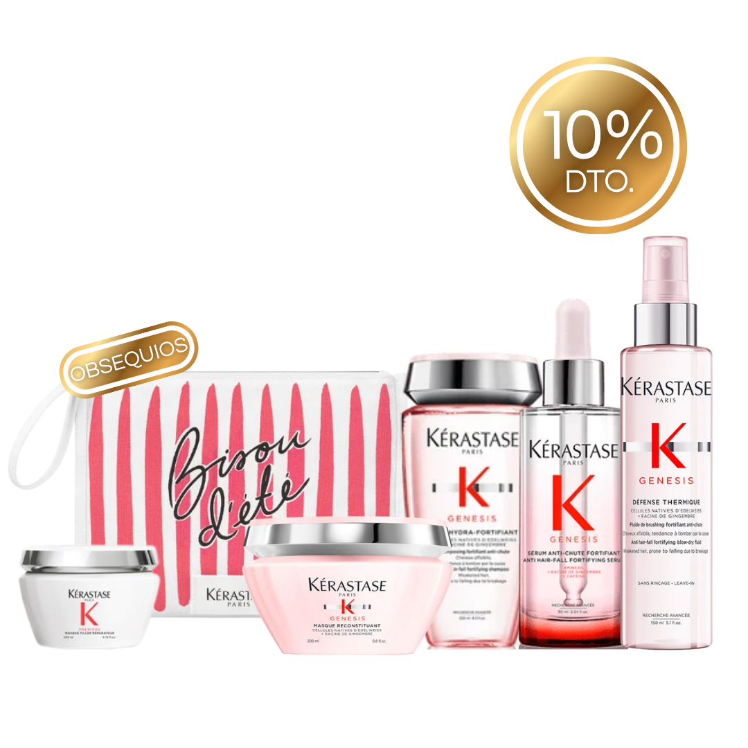Kit Anticaída Genesis + Cosmetiquera y Mascarilla